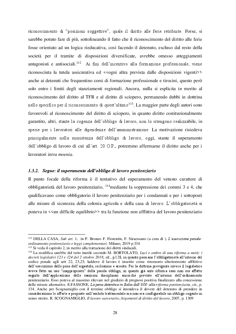 Anteprima della tesi: Il lavoro penitenziario dopo il D. Lgs. n. 124 del 2018, Pagina 9
