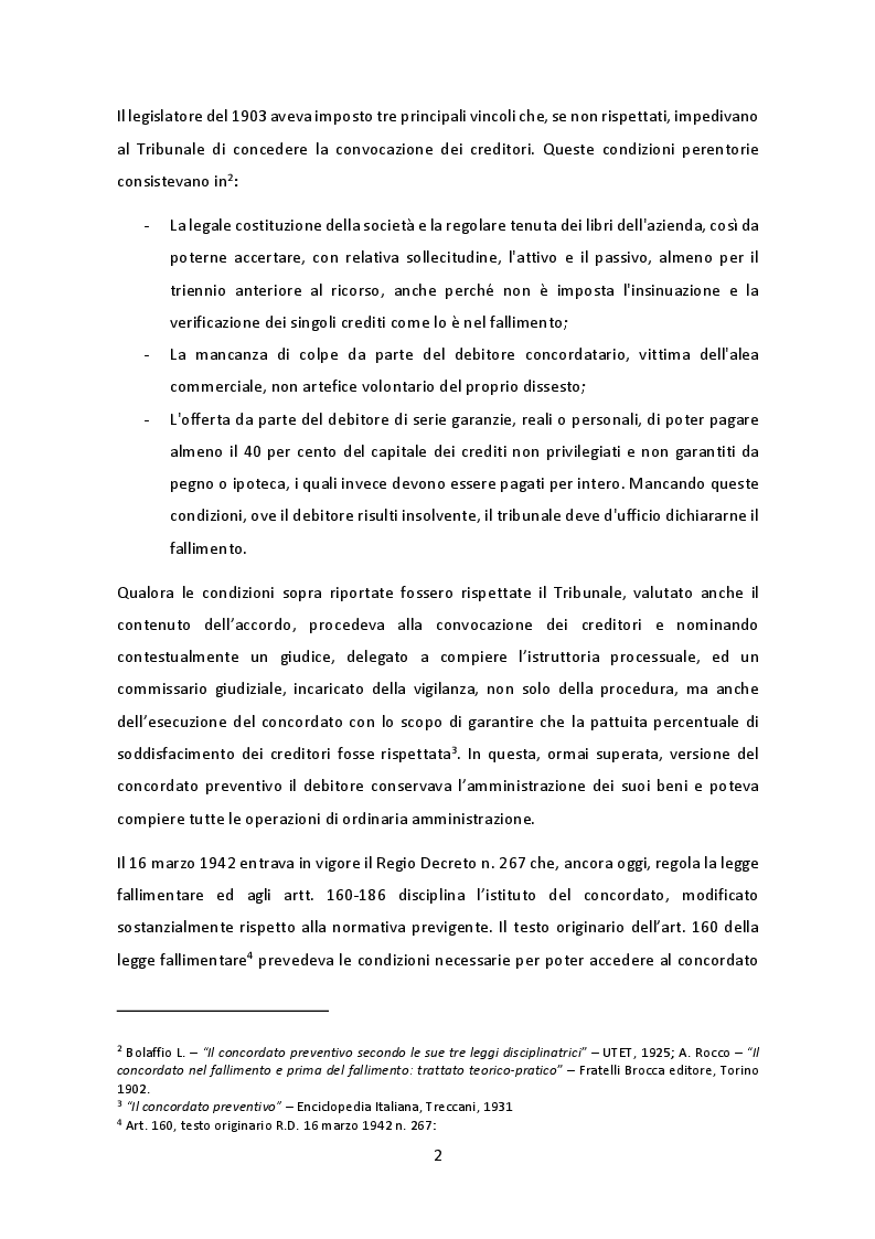 Anteprima della tesi: La responsabilità degli organi sociali nel concordato preventivo, Pagina 5