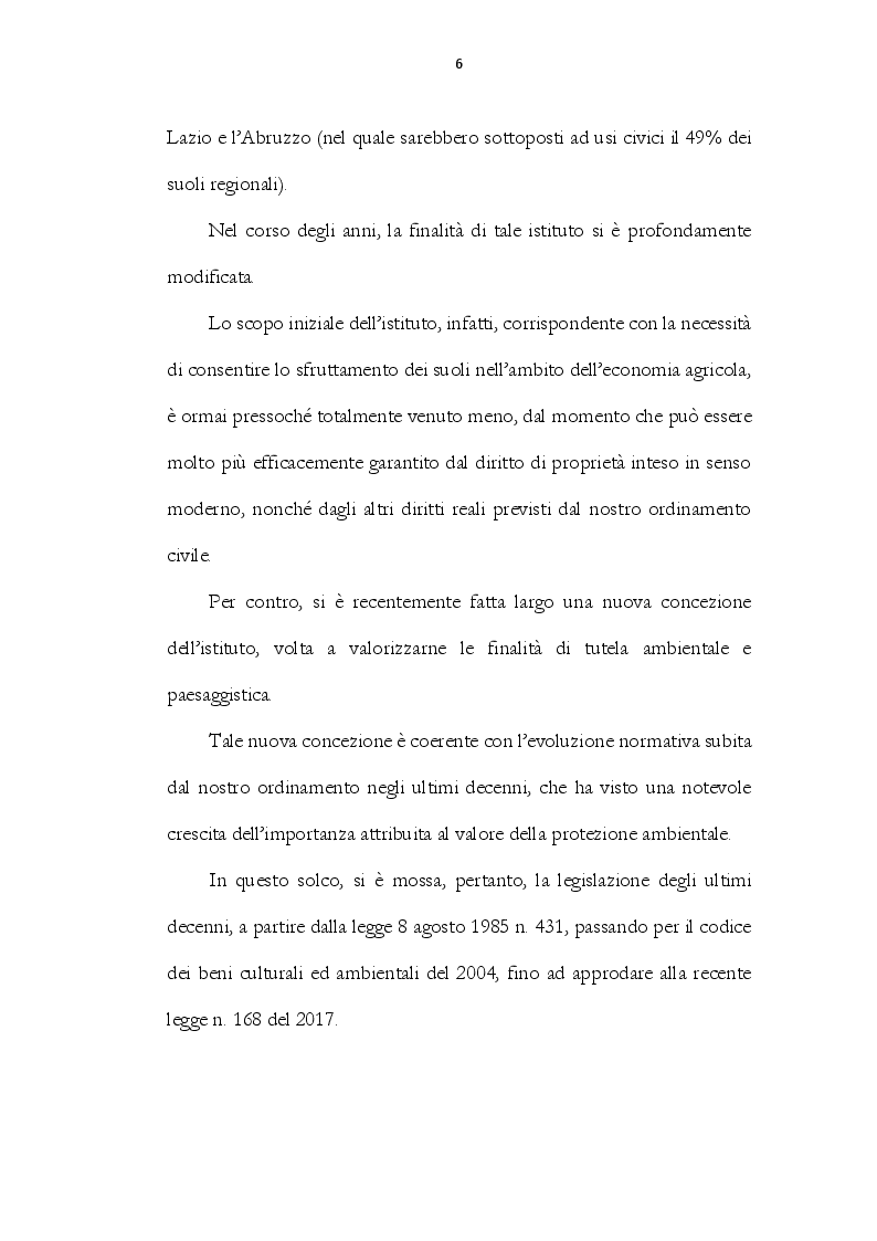 Anteprima della tesi: Gli usi civici e la tutela dell'ambiente, Pagina 3