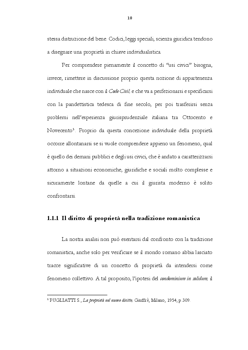 Anteprima della tesi: Gli usi civici e la tutela dell'ambiente, Pagina 7