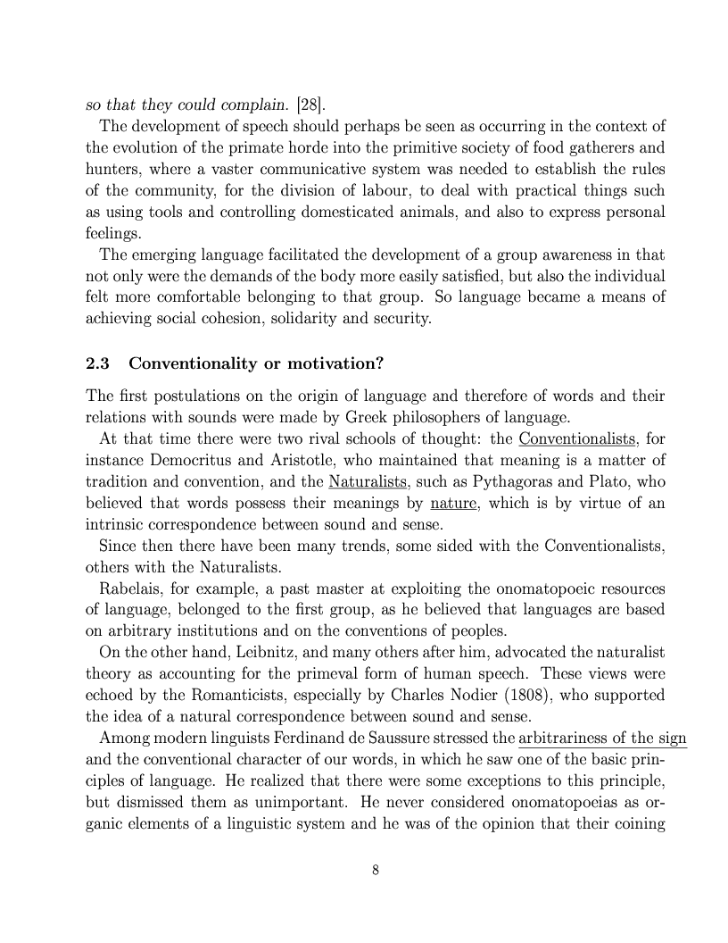 Anteprima della tesi: Onomatopoeias and interjections: An example of their application in poetry and comic strips, Pagina 6