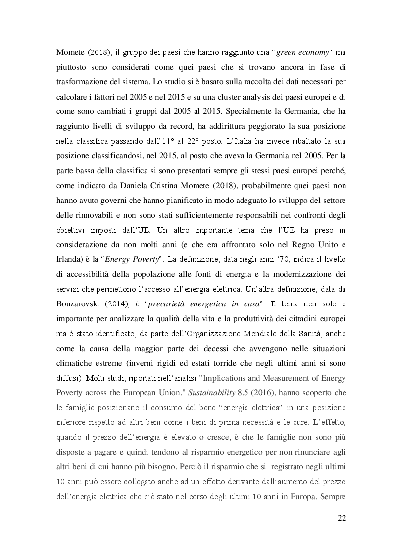 Estratto dalla tesi: Sviluppo dell’energia rinnovabile in Europa e obiettivi dell’UE nel settore