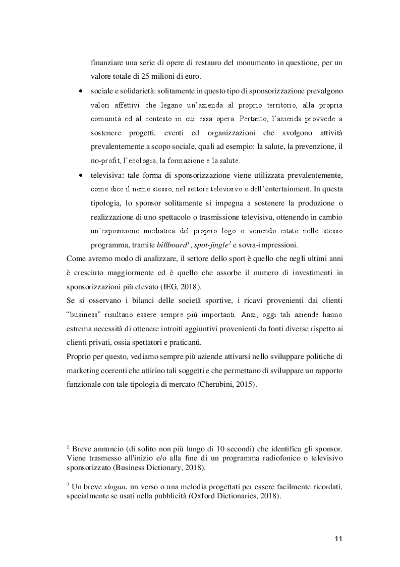 Anteprima della tesi: La sponsorizzazione sportiva quale strumento di marketing nell'era del digitale, Pagina 5