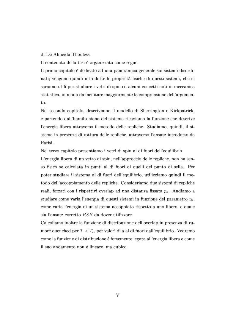 Anteprima della tesi: Distribuzione di probabilità nei vetri di spin vicino alla linea De Almeida Thouless, Pagina 3