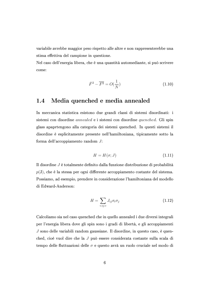 Anteprima della tesi: Distribuzione di probabilità nei vetri di spin vicino alla linea De Almeida Thouless, Pagina 9
