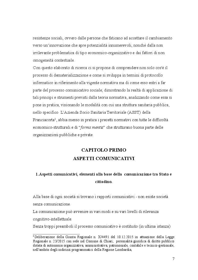 Anteprima della tesi: Il protocollo informatico nelle strutture sanitarie pubbliche e qualità del servizio ai cittadini, Pagina 3