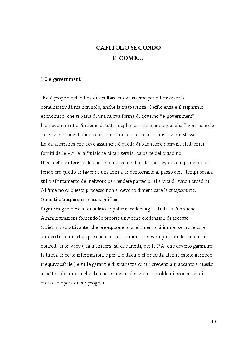 Anteprima della tesi: Il protocollo informatico nelle strutture sanitarie pubbliche e qualità del servizio ai cittadini, Pagina 6