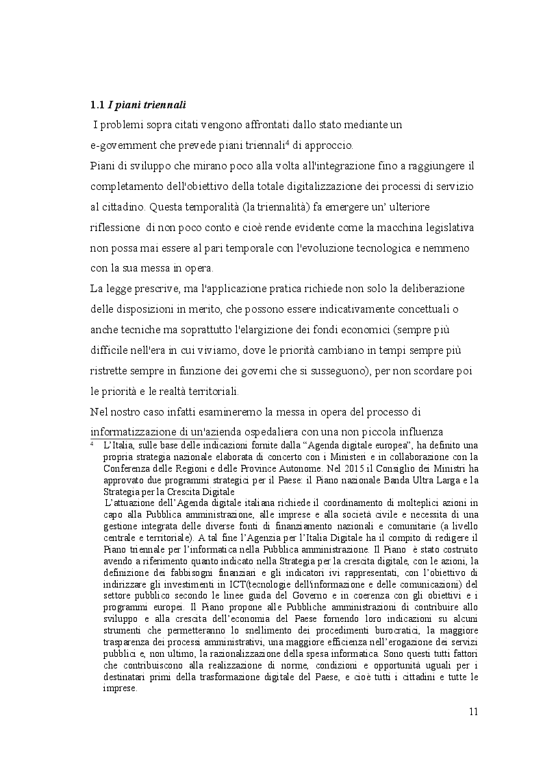Anteprima della tesi: Il protocollo informatico nelle strutture sanitarie pubbliche e qualità del servizio ai cittadini, Pagina 7