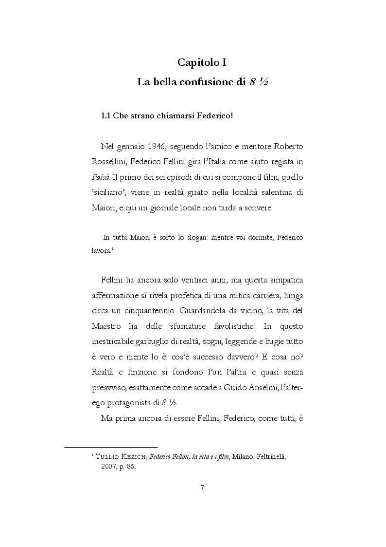 Anteprima della tesi: Il linguaggio musicale nel cinema. Due casi: ''8 1/2'' di Fellini e ''Nine'' di Marshall, Pagina 4
