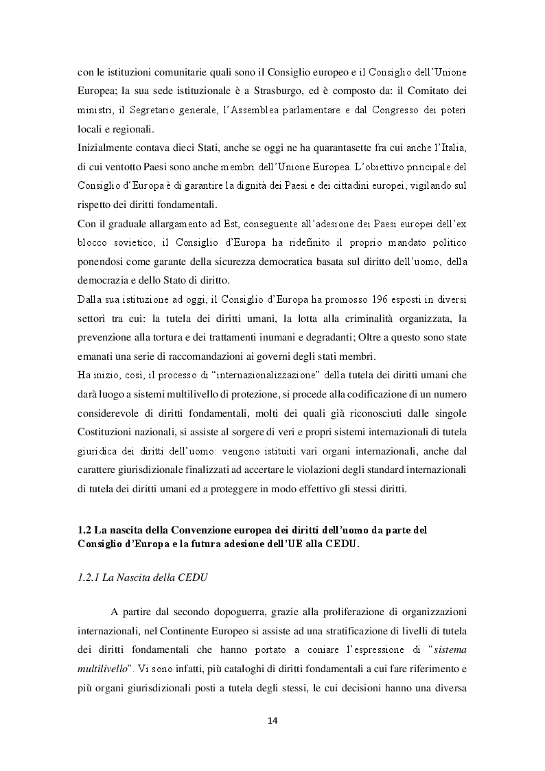 Estratto dalla tesi: I diritti umani tra diritto interno e CEDU: la questione delle carceri e del ''fine pena mai''