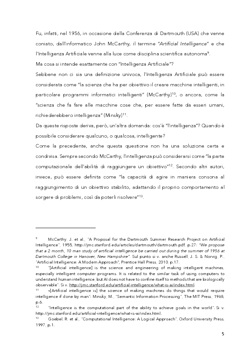 Anteprima della tesi: Responsabilità e Regole dell'Intelligenza Artificiale. Francia e Stati Uniti a Confronto, Pagina 6