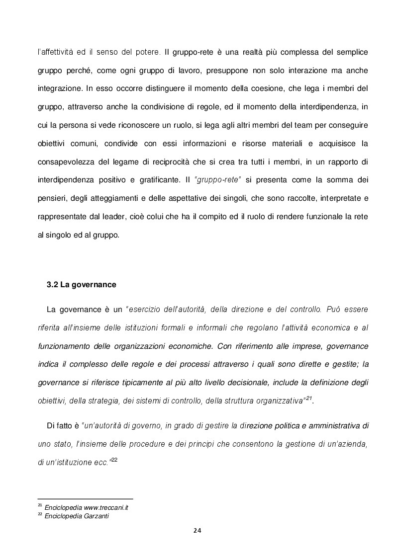 Anteprima della tesi: Dinamiche relazionali e processi comunicativi nei gruppi di aggregazione con particolare riferimento ai business network e alle reti imprenditoriali, Pagina 3