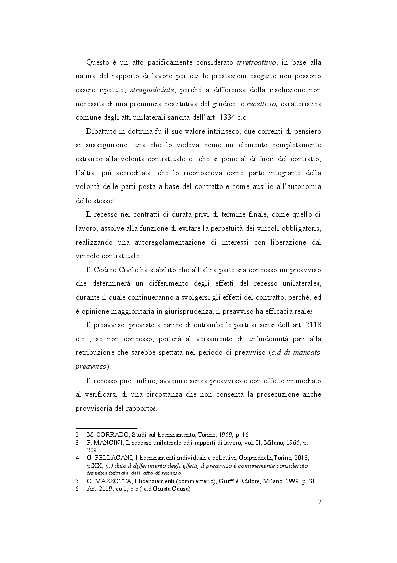 Anteprima della tesi: Il licenziamento disciplinare, Pagina 3
