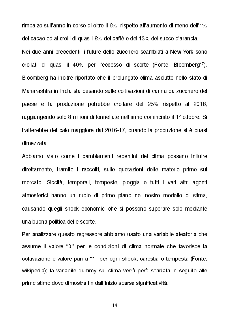 Anteprima della tesi: Un modello econometrico per il mercato delle commodity, Pagina 4