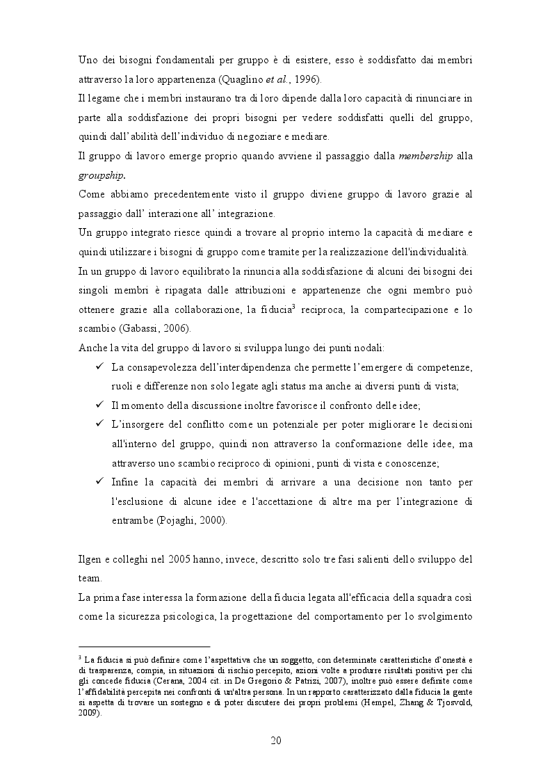 Anteprima della tesi: Conflitto e cooperazione intra-gruppo e inter-gruppi: una rassegna della letteratura, Pagina 5