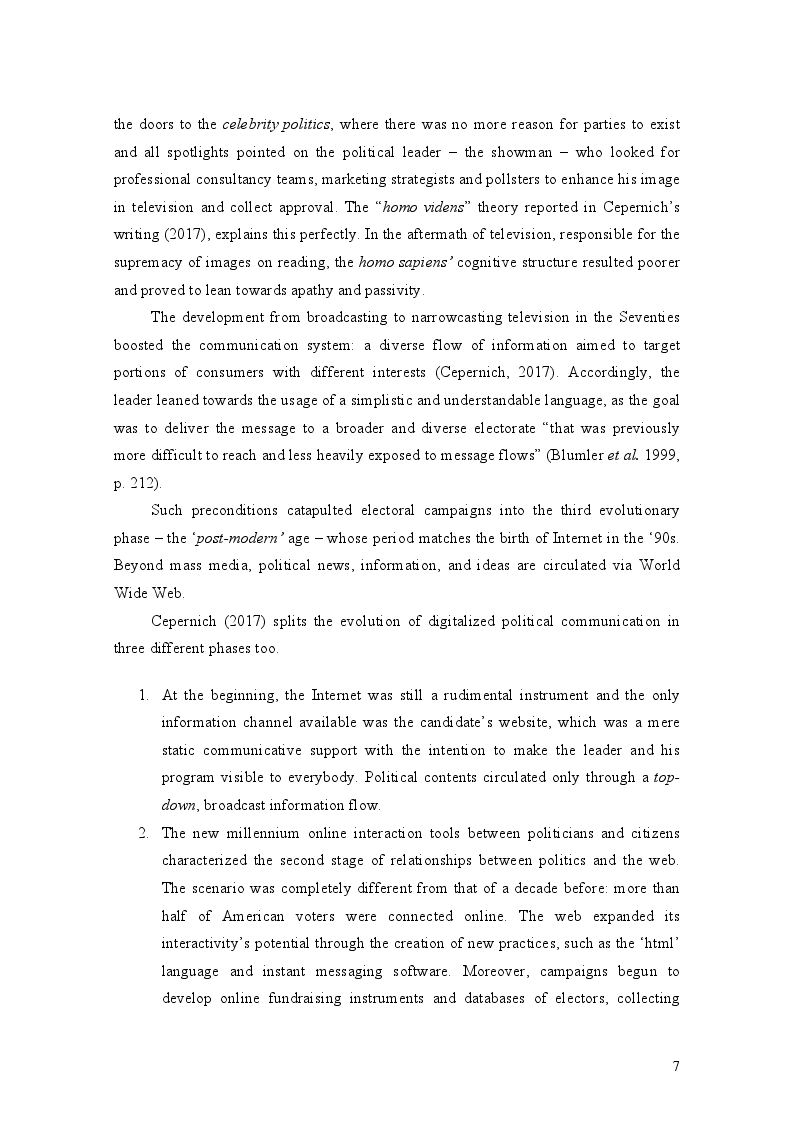 Anteprima della tesi: The medium made the Man: Did Donald Trump’s use of social networks influence American voters in US election 2016?, Pagina 6