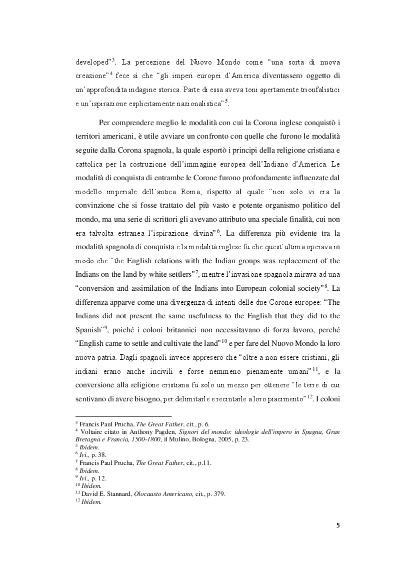 Anteprima della tesi: I Principi di legittimazione dell'espropriazione delle terre dei nativi americani negli Stati Uniti d'America dell'Ottocento., Pagina 6
