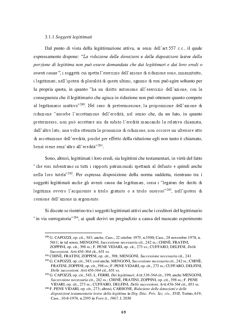 Anteprima della tesi: La successione necessaria tra diritto sostanziale e tutela processuale, Pagina 5