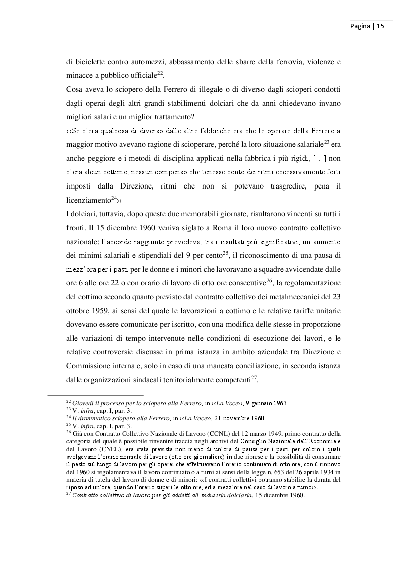 Estratto dalla tesi: La gestione del personale alla Ferrero: un modello italiano di welfare aziendale (1959 – 1983)