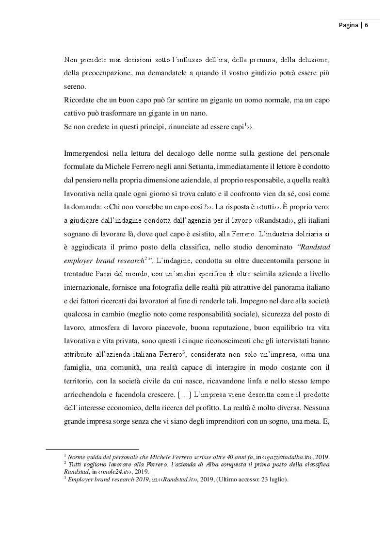 Anteprima della tesi: La gestione del personale alla Ferrero: un modello italiano di welfare aziendale (1959 – 1983), Pagina 3