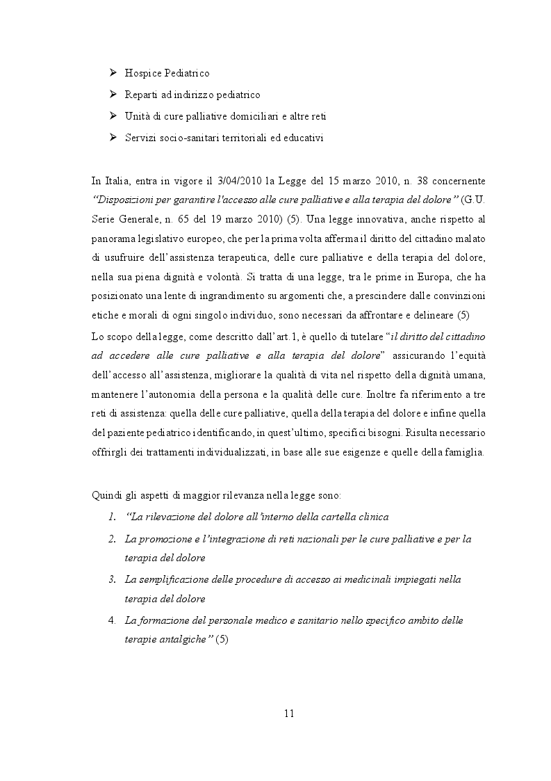 Anteprima della tesi: Hospice pediatrici: una ricerca di triangolazione sull'importanza dell'assistenza nel fine vita di un bambino, Pagina 4