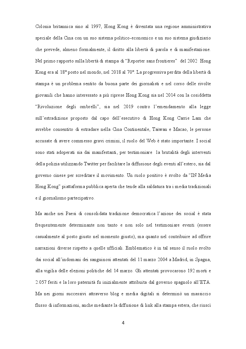Anteprima della tesi: Il ruolo “educativo” dei social network e gli insegnamenti del giornalismo partecipativo, Pagina 3