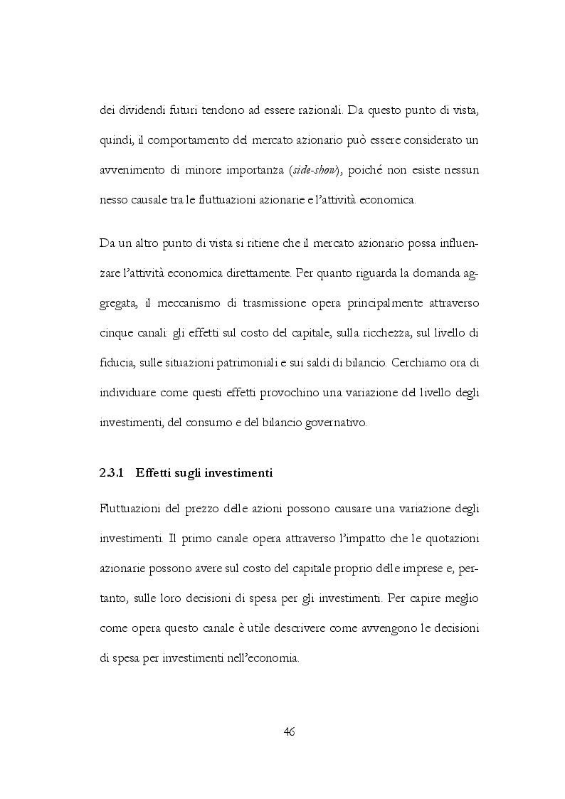 Anteprima della tesi: L’influenza dei mercati azionari sulla determinazione del tasso di cambio. Un’applicazione al tasso di cambio euro/dollaro, Pagina 10