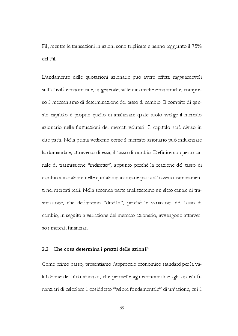 Anteprima della tesi: L’influenza dei mercati azionari sulla determinazione del tasso di cambio. Un’applicazione al tasso di cambio euro/dollaro, Pagina 3