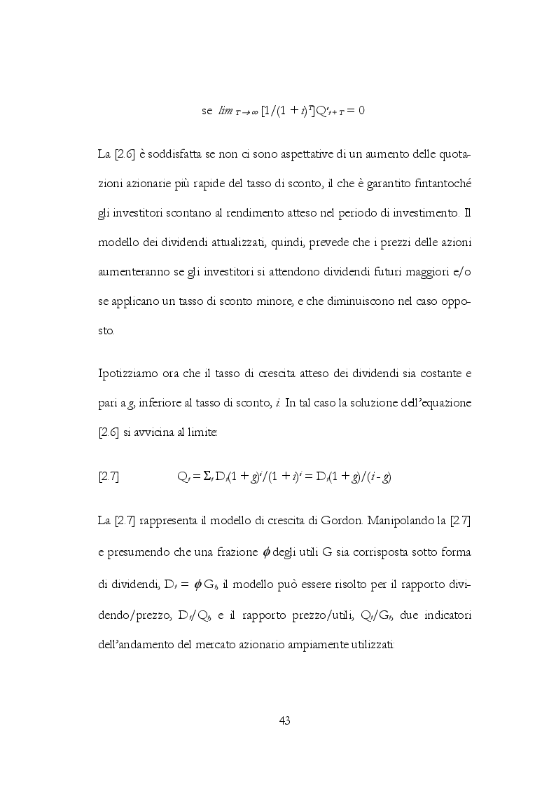 Anteprima della tesi: L’influenza dei mercati azionari sulla determinazione del tasso di cambio. Un’applicazione al tasso di cambio euro/dollaro, Pagina 7
