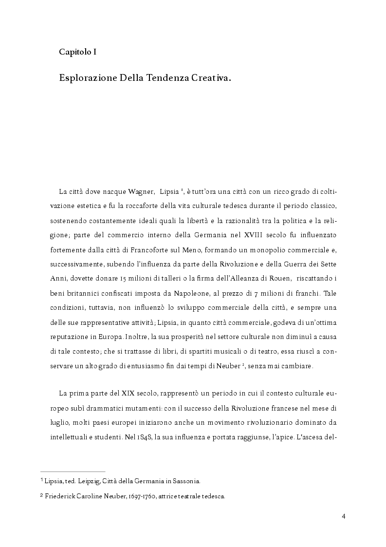 Anteprima della tesi: La Riforma dello spettacolo e il pensiero estetico di Wagner, Pagina 3