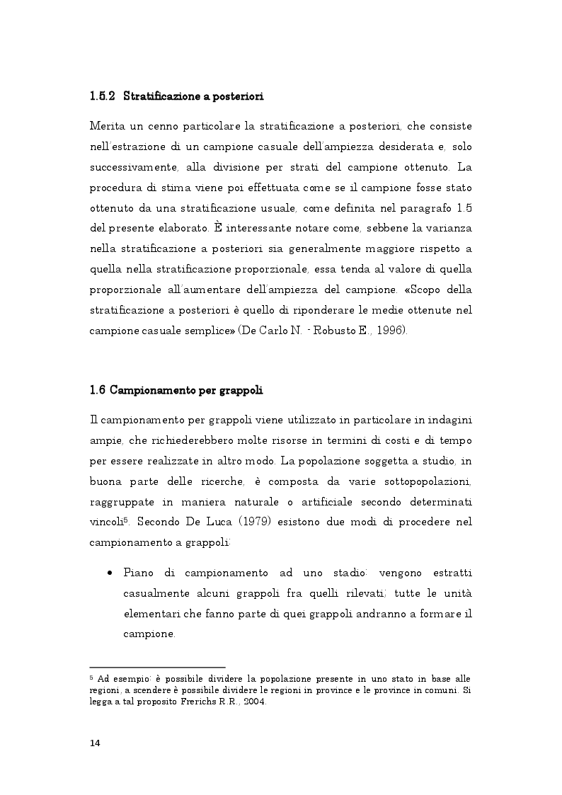 Anteprima della tesi: Il ruolo dei metodi di campionamento nelle analisi statistiche, Pagina 3