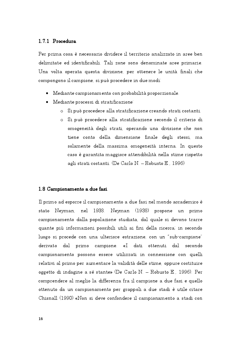 Anteprima della tesi: Il ruolo dei metodi di campionamento nelle analisi statistiche, Pagina 5