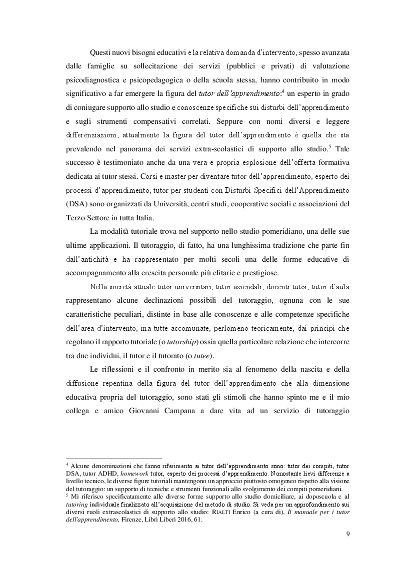 Anteprima della tesi: Il tutor nell'apprendimento. L'esperienza dell'Associazione Terzo Tempo di Roma, Pagina 4