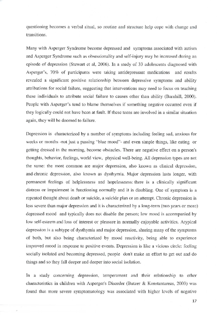Anteprima della tesi: Teenagers and adults victim of bullying and diagnosed with Asperger's Syndrome: Mindfulness based strategies, Pagina 4