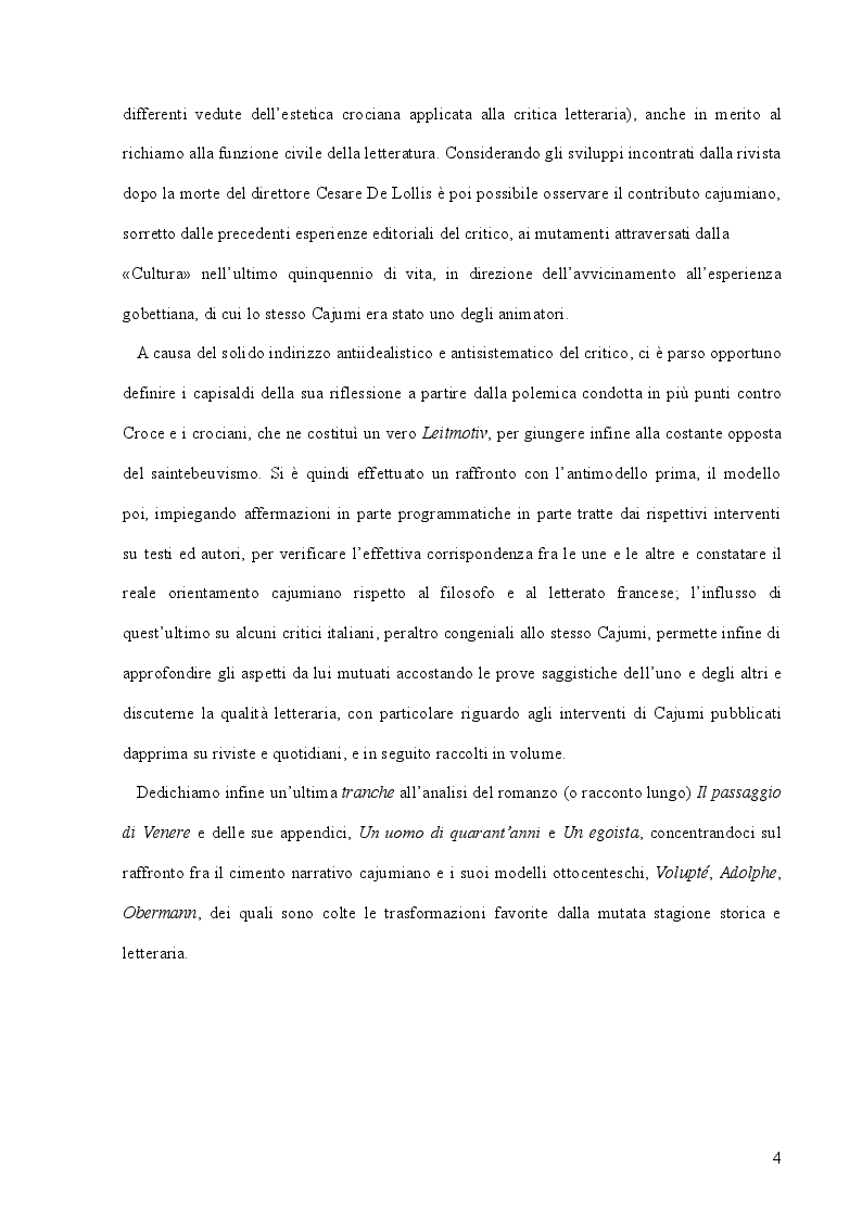 Anteprima della tesi: Arrigo Cajumi critico ''libertino'', Pagina 4