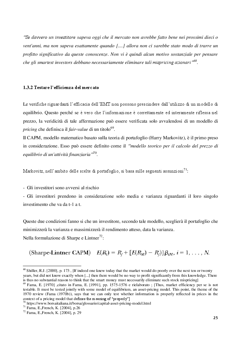 Anteprima della tesi: Value investing; aspetti teorici ed applicazioni pratiche, Pagina 5