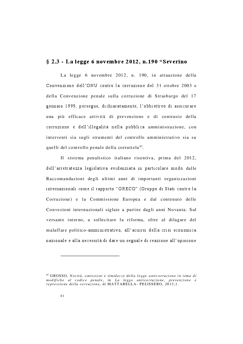 Anteprima della tesi: I delitti di corruzione nell'ordinamento italiano, Pagina 10