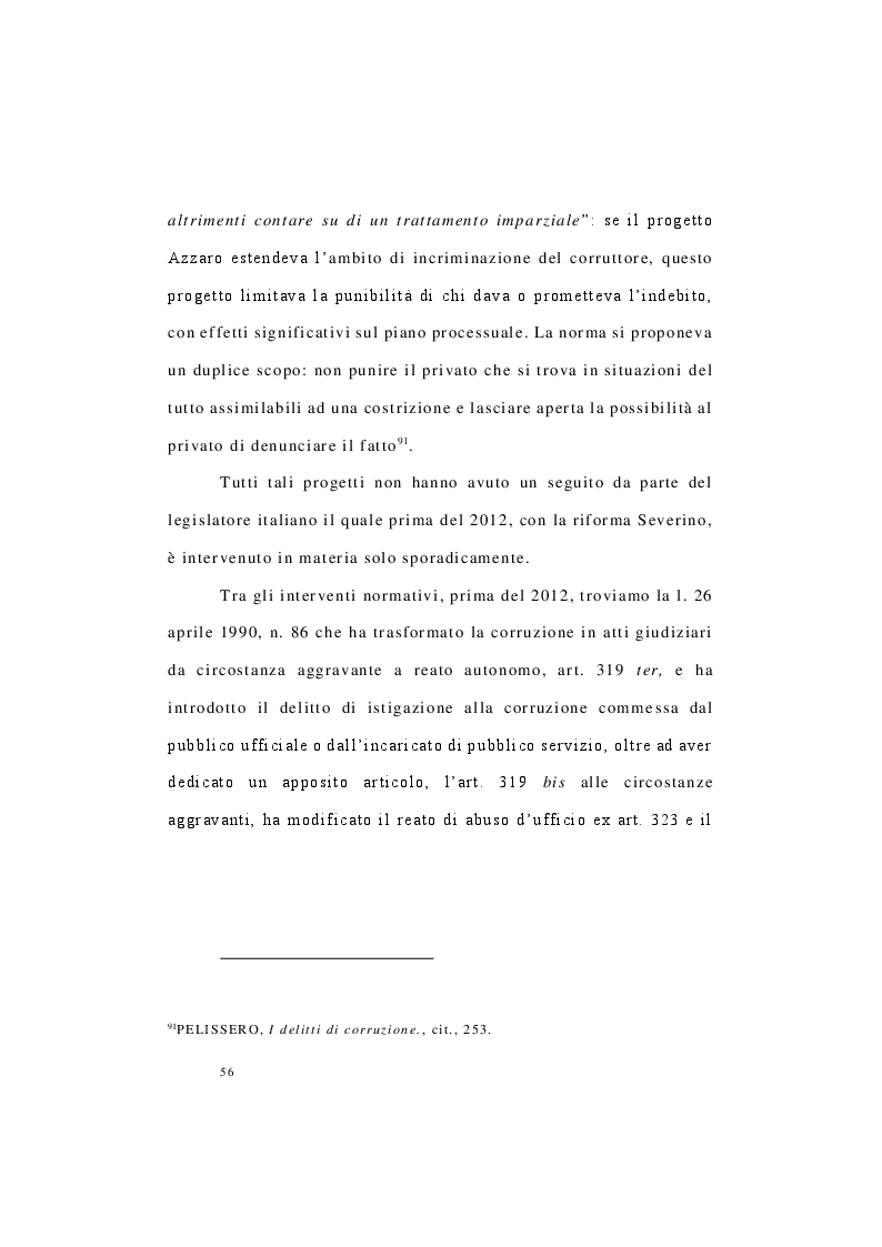 Anteprima della tesi: I delitti di corruzione nell'ordinamento italiano, Pagina 5