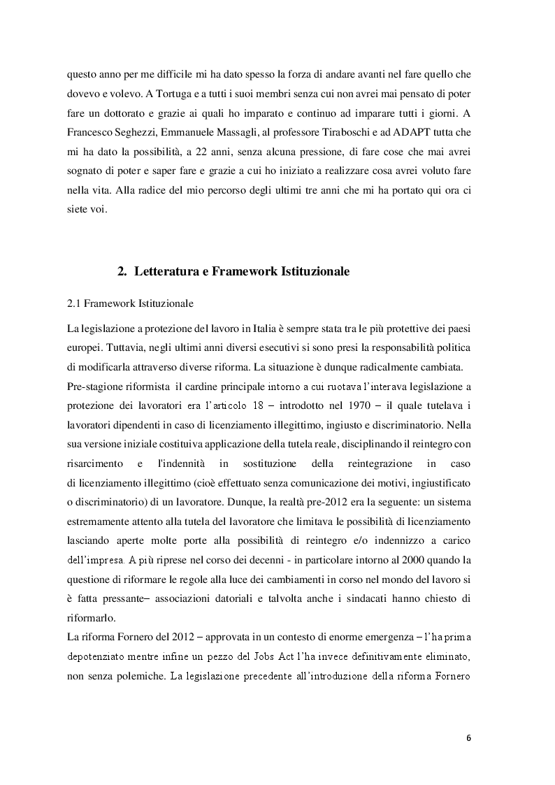 Anteprima della tesi: Valutazione d’impatto della riduzione di EPL sulla composizione della forza lavoro: evidenza dall’Italia, Pagina 4