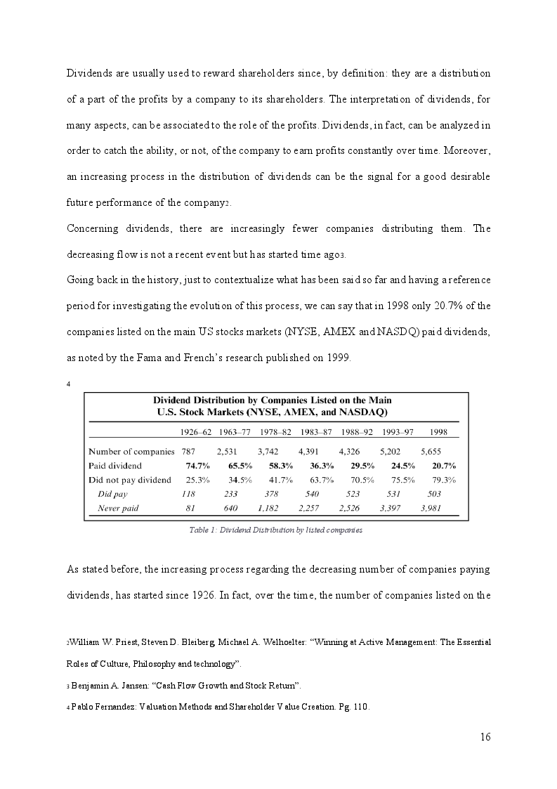 Anteprima della tesi: Stock returns and Cash Flows: a new asset pricing approach, Pagina 7