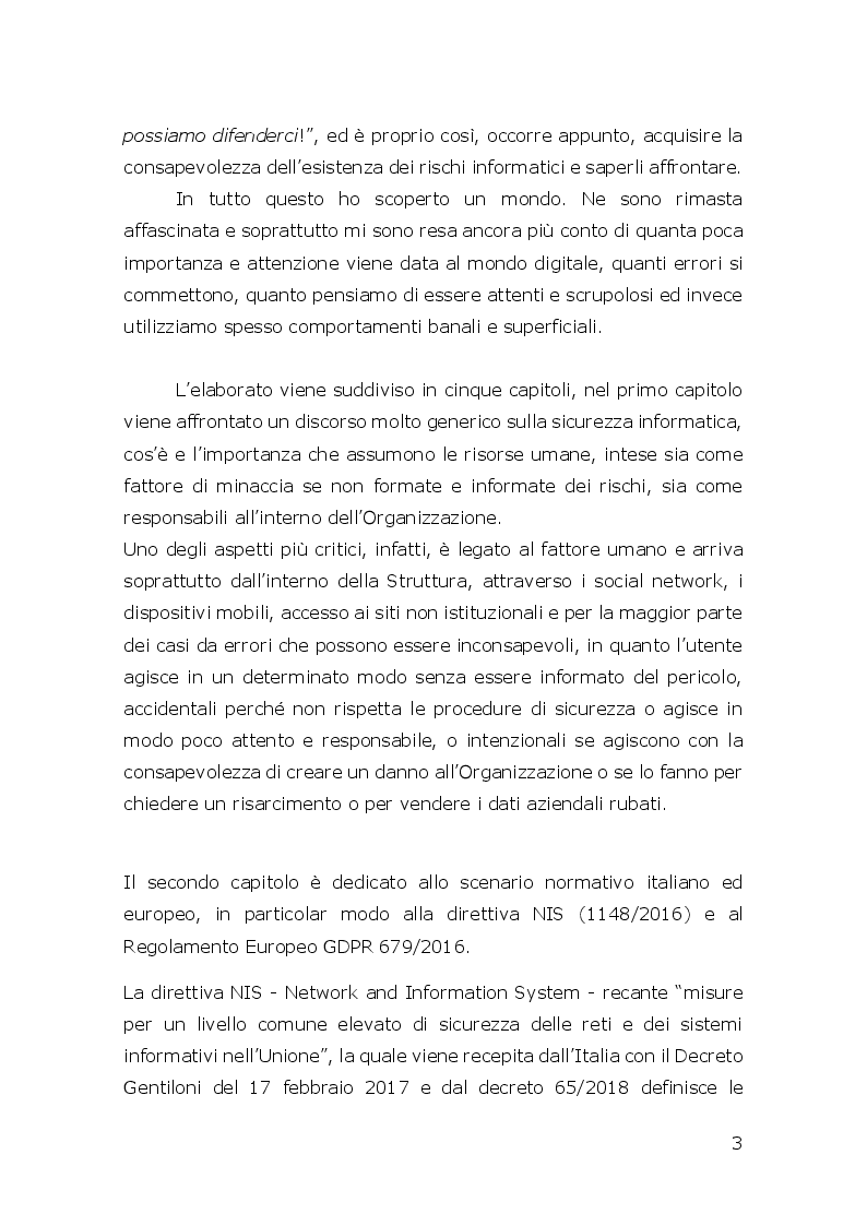 Anteprima della tesi: La sicurezza informatica: come garantire la protezione dei dati e delle reti nel Dipartimento delle Finanze, Pagina 4