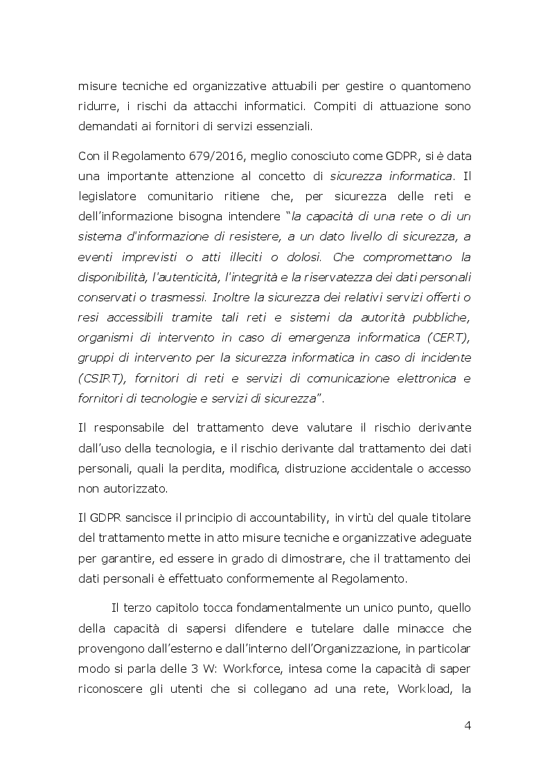 Anteprima della tesi: La sicurezza informatica: come garantire la protezione dei dati e delle reti nel Dipartimento delle Finanze, Pagina 5