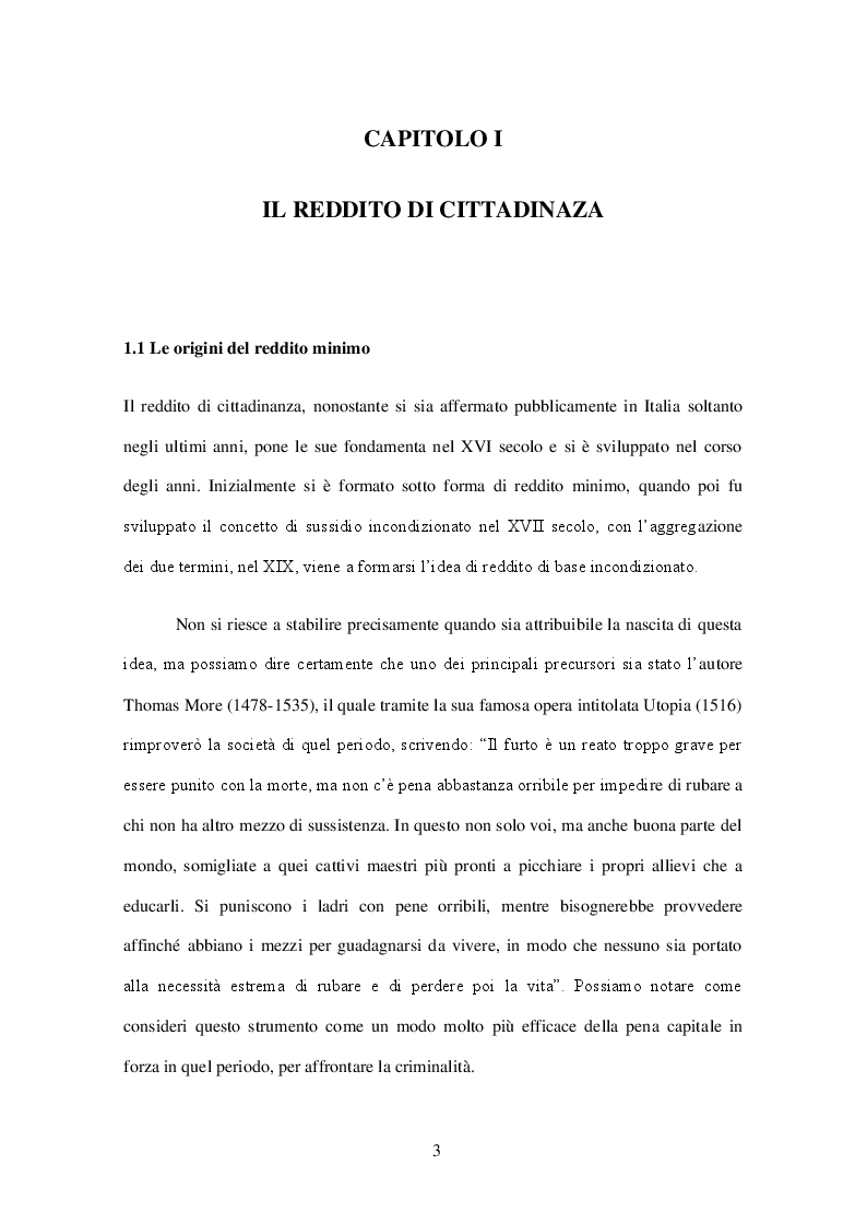 Anteprima della tesi: Sviluppo, sostenibilità finanziaria ed esperienza italiana del Reddito di Cittadinanza, Pagina 4