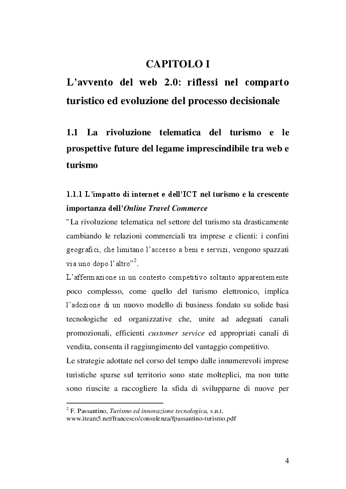 Anteprima della tesi: La partecipazione del consumatore ed il coinvolgimento delle strutture ricettive nell’era del sistema delle recensioni online: il caso Tripadvisor, Pagina 5