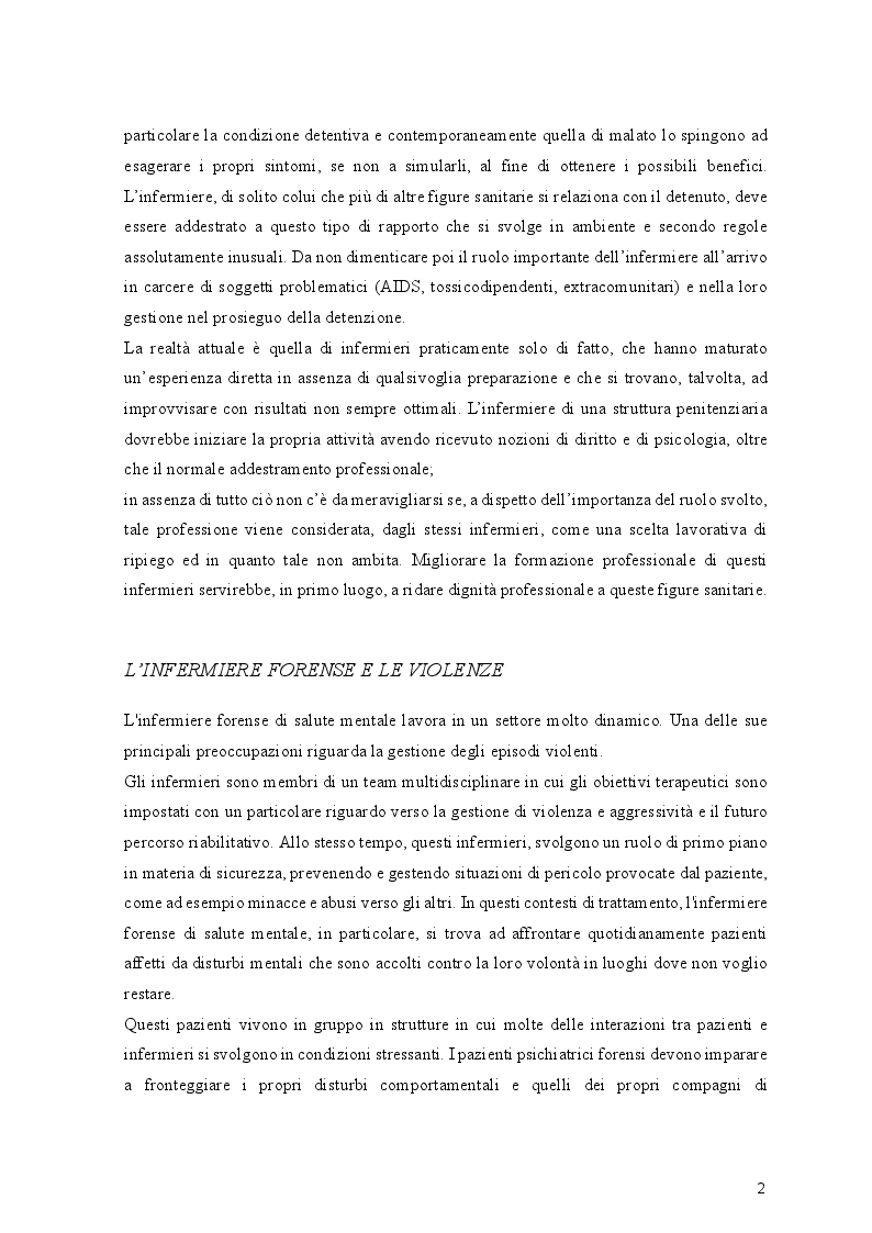 Anteprima della tesi: Aggressione e violenze: valutazione, prevenzione e gestione degli episodi violenti in psichiatria criminale., Pagina 3