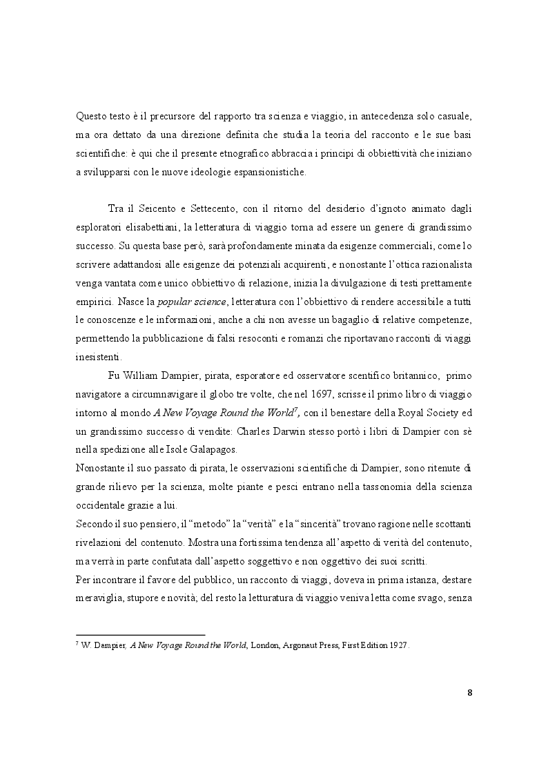 Anteprima della tesi: “No sound but the wind”: Bruce Chatwin e la letteratura di viaggio inglese, Pagina 5