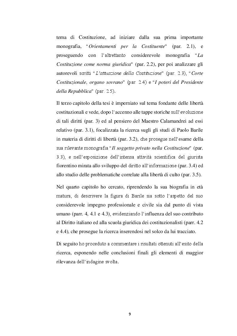 Anteprima della tesi: Le libertà costituzionali nel pensiero di Paolo Barile, Pagina 5