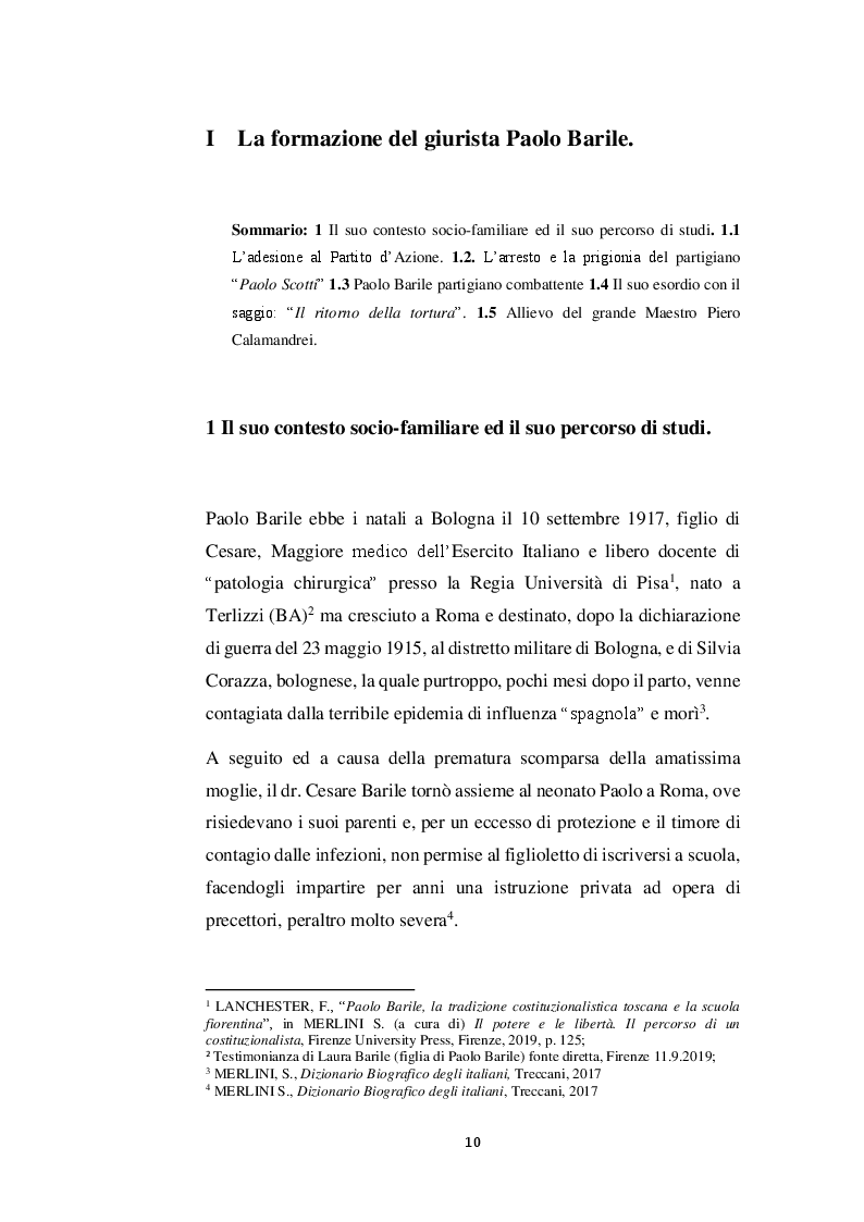 Anteprima della tesi: Le libertà costituzionali nel pensiero di Paolo Barile, Pagina 6