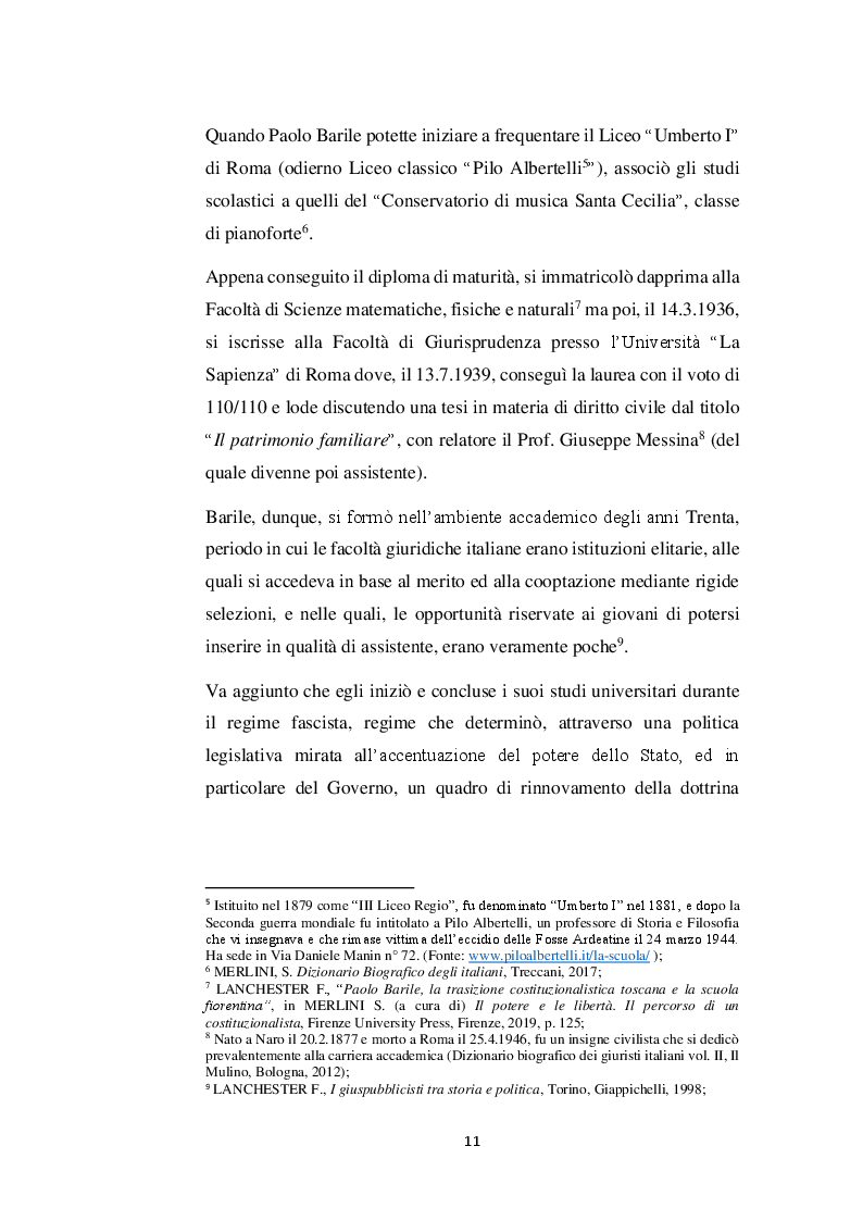 Anteprima della tesi: Le libertà costituzionali nel pensiero di Paolo Barile, Pagina 7