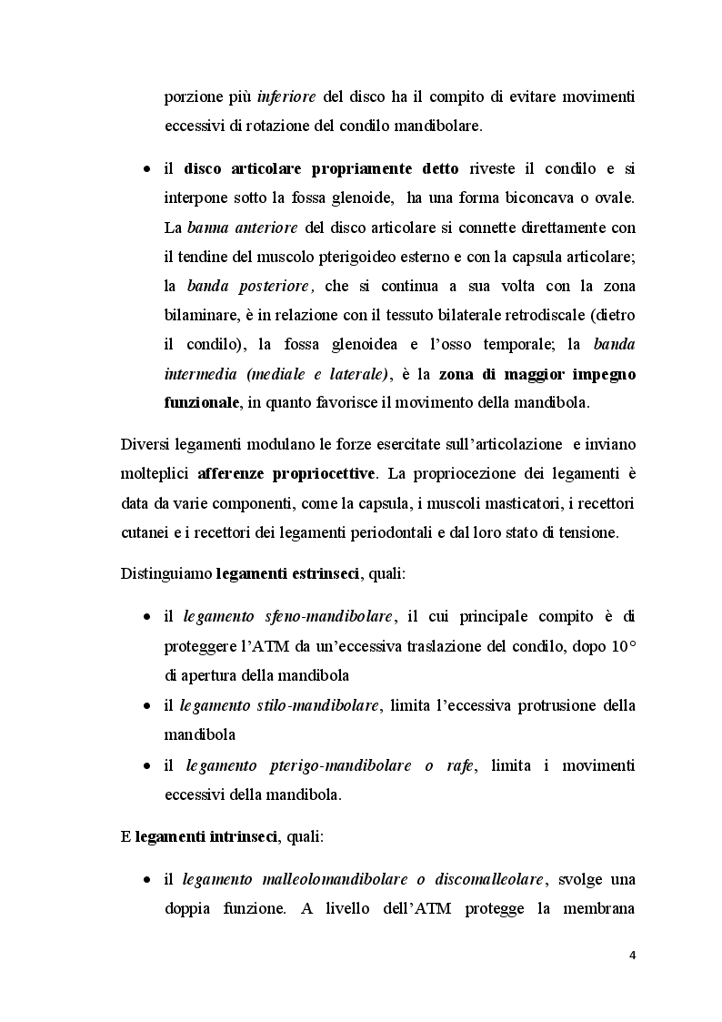 Anteprima della tesi: L'esercizio neurocognitivo nelle disfunzioni del sistema cranio-cervico-mandibolare: un'ipotesi di condotta terapeutica, Pagina 5